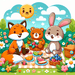 Garden Picnic Friends Paint By Diamond