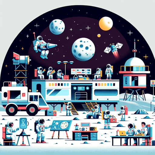 Lunar Base Adventure Painting Diamond Kit