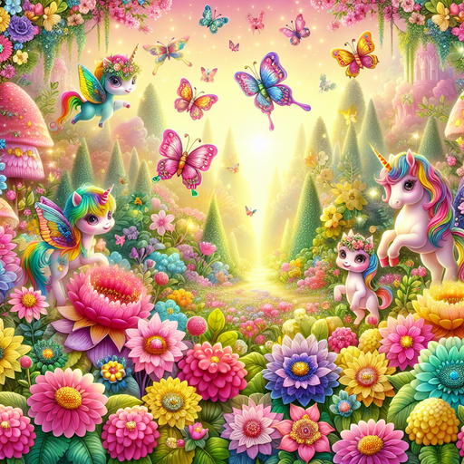 Joyful Fairytale Garden Paint By Color