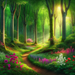 Charming Forest Path Diamond Painting