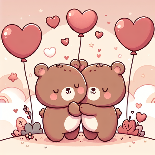 Cuddly Bears In Love Diamonded Painting Kits