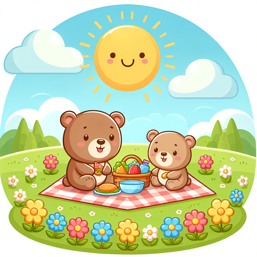 Sunny Bear's Meadow Picnic DIY Paint By Diamonds