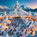 Sapporo Snow Festival Paint By Diamonds Kits