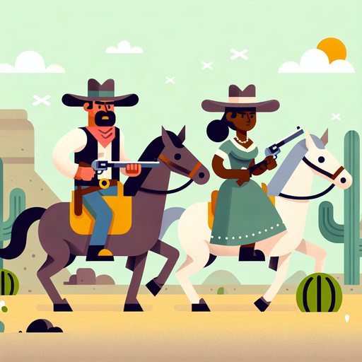 Wild West Cowboy Adventure Paint By Color