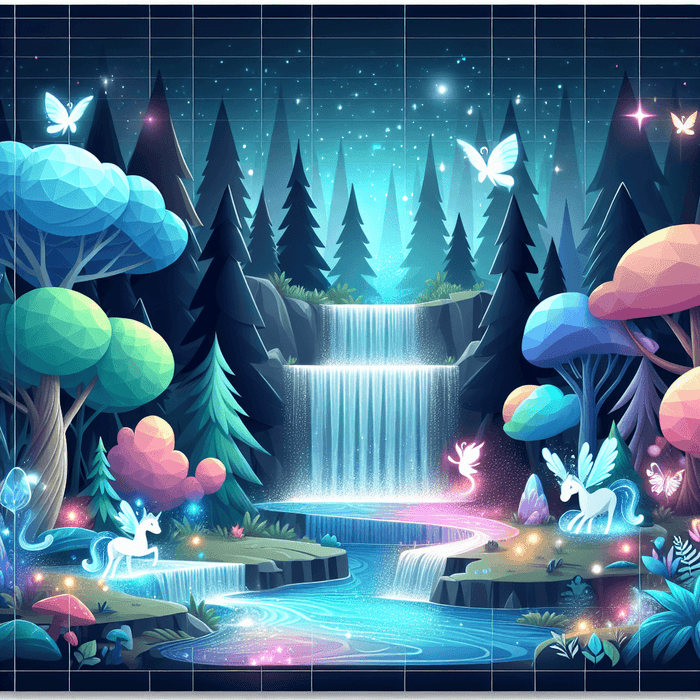 Mystic Waterfall Wonderland DIY Paint By Diamonds