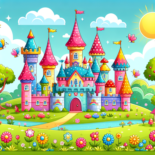 Joyful Fantasy Castle Diamond Painting