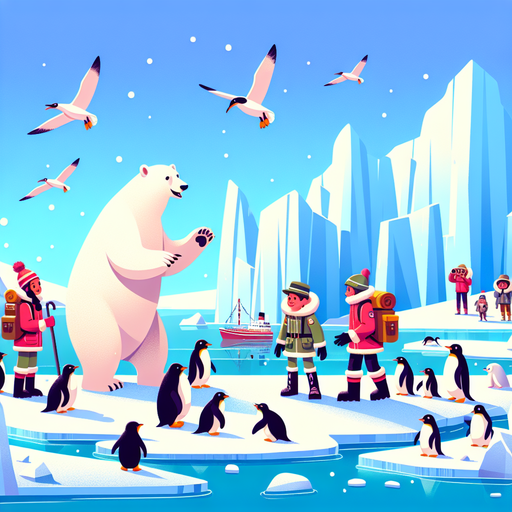 Snowy Arctic Exploration Paint By Color