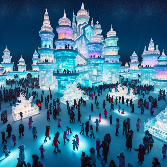 The Harbin Ice Festival Paint By Diamonds