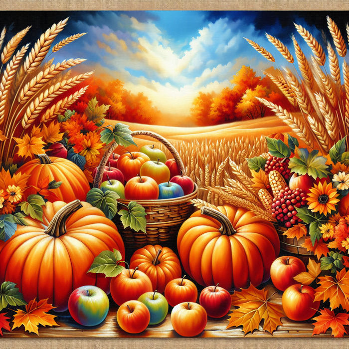 Autumn Harvest Delight Painting By Diamonds Kit