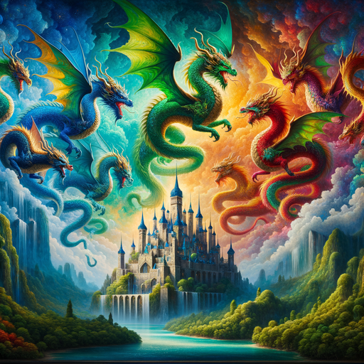 Magical Dragon Kingdom Painting Diamond Kit