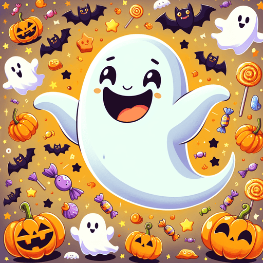 Giggles The Friendly Ghost Paint By Diamonds Art