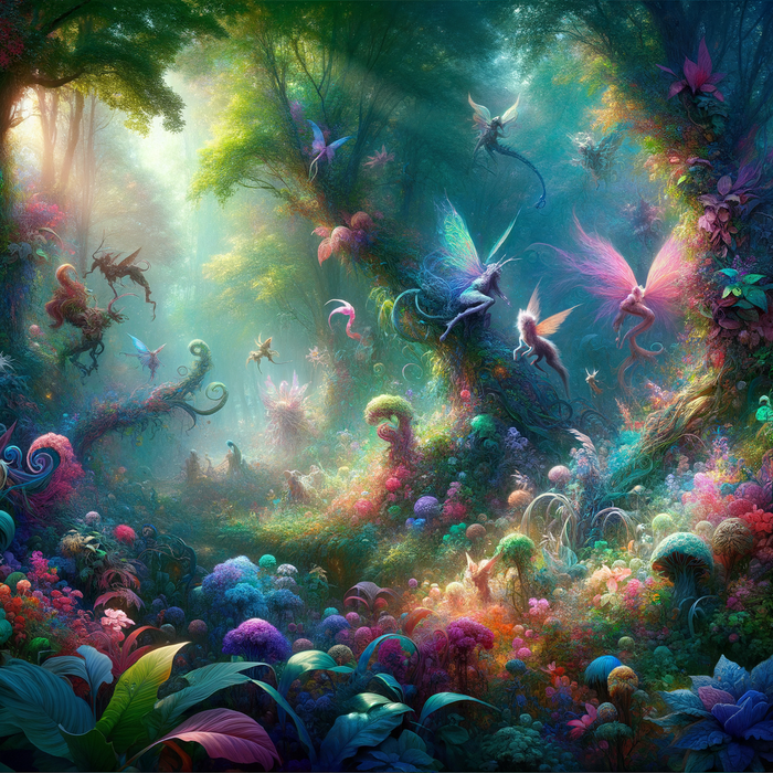 Whimsical Fairy Forest Paint By Diamonds Art