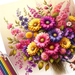 Joyful Blooms Paint By Color