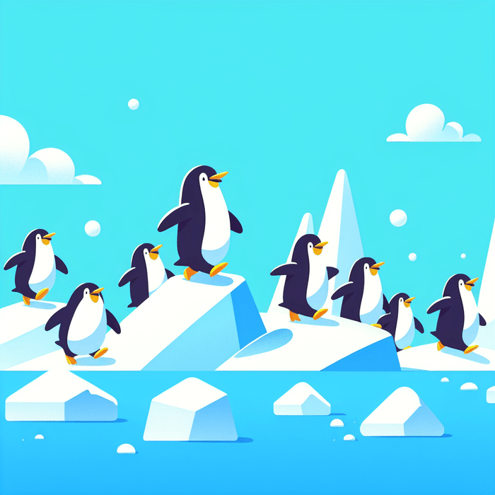 Penguin's Polar Parade Paint By Diamonds