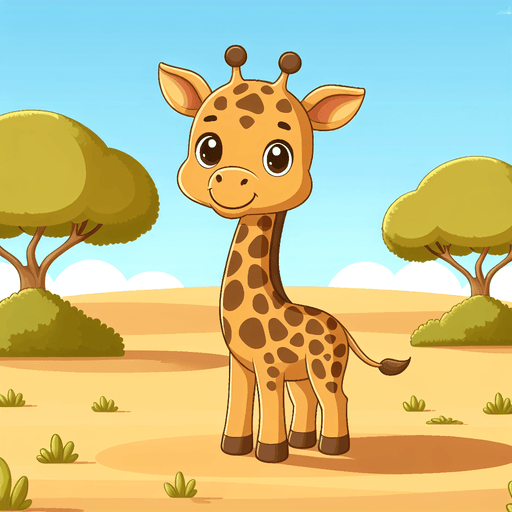 Glittering Giraffe Paint By Color