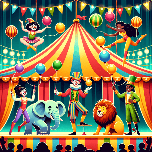 Charming Circus Show Paint By Diamonds Kits