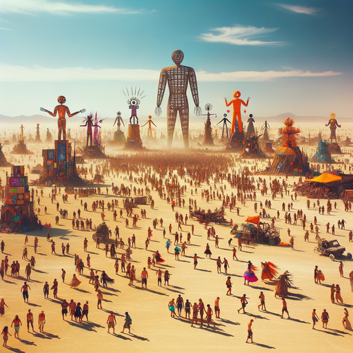 Burning Man - Nevada Paint By Diamond