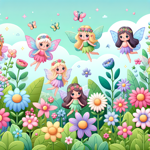 Fantasy Flower Fairies DIY Paint By Diamonds