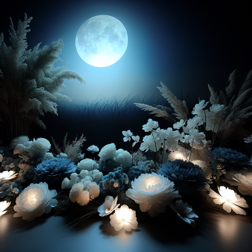 Dreamy Night Blossoms DIY Paint By Diamonds