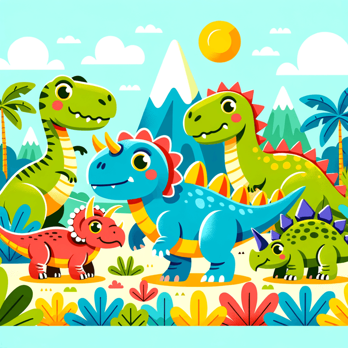 Exploring Dinosaurs Painting Diamond Kit