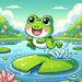 Jumping Frog Diamond Painting