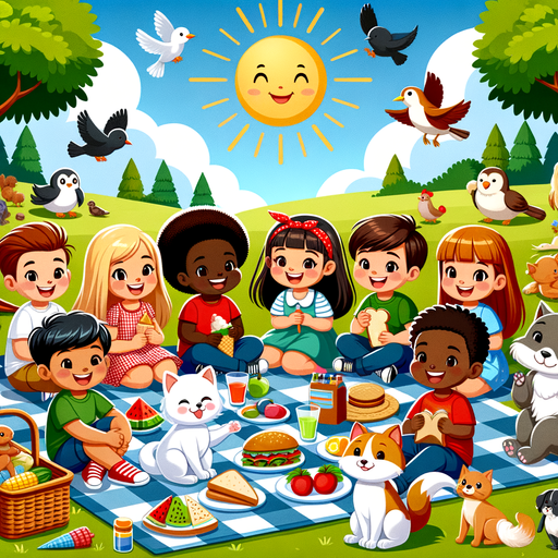 Sunny Picnic At The Park Paint By Diamond