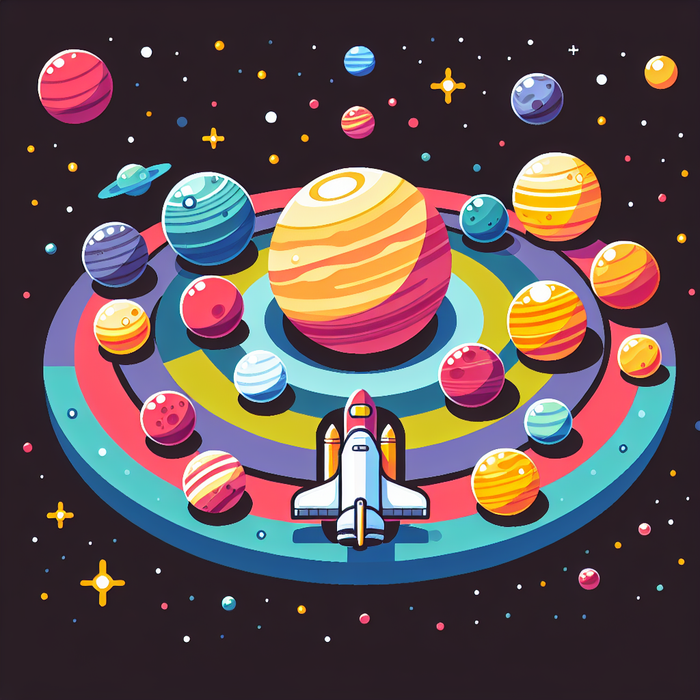 Solar System Safari Painting Diamond Kit