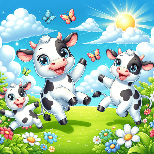 Cuddly Cows Paint By Color