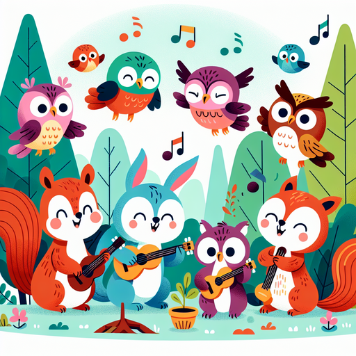 Magical Woodland Orchestra Paint By Diamonds Art