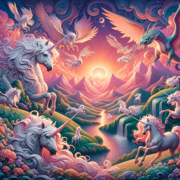 Fantasy Animal Kingdom 5D DIY Paint By Diamond Kit