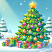 Merry Christmas Tree Painting Diamond Kit