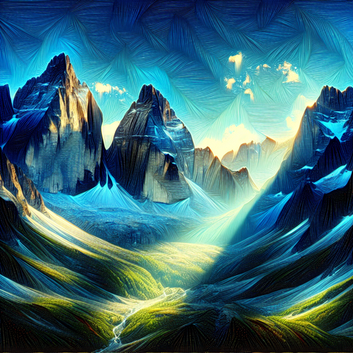 Glistening Mountains Paint By Diamonds