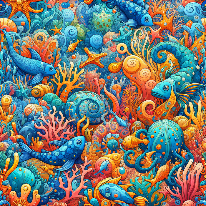 Delightful Ocean Adventure Paint By Color