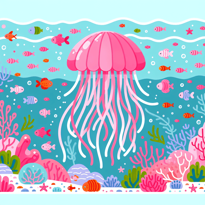 Whimsical Jellyfish Paint By Diamond