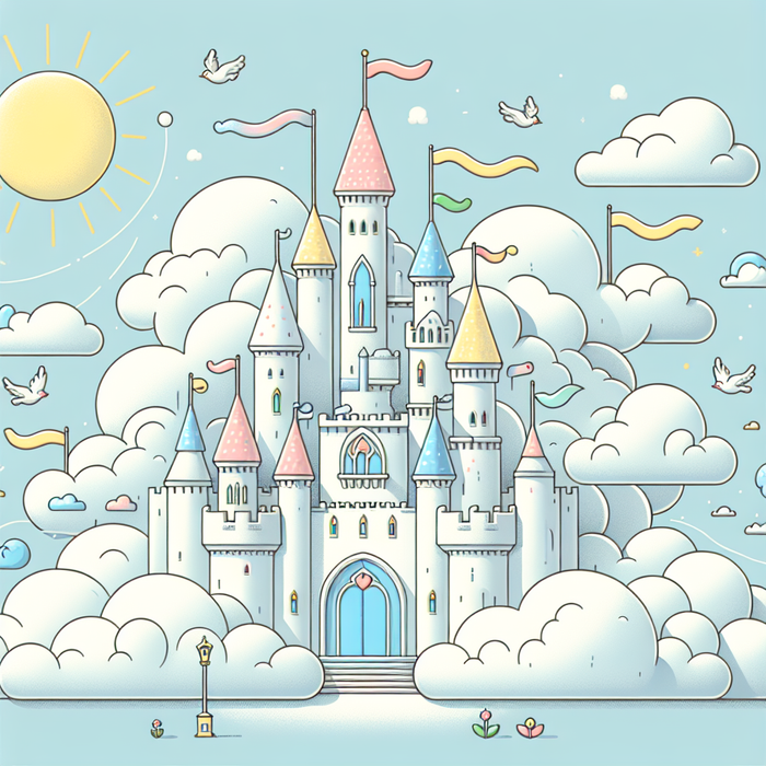 Whimsical Cloud Castle Paint By Diamonds