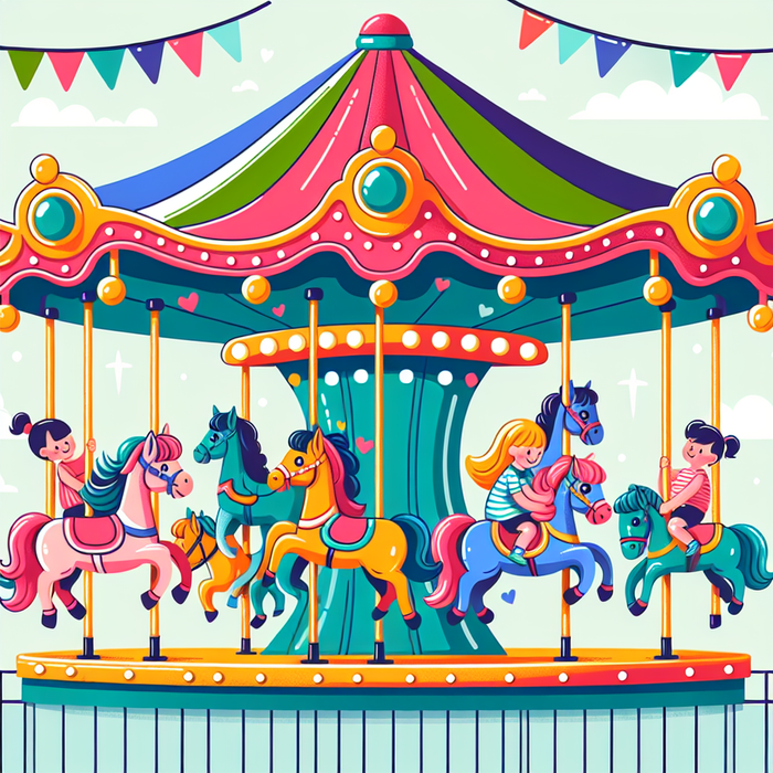 Sweet Dream Carousel Painting By Diamonds Kit