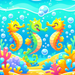 Silly Seahorse Squad Paint By Diamonds