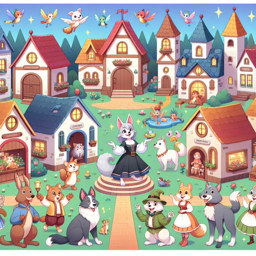 Enchanted Storybook Village Painting Diamond Kit