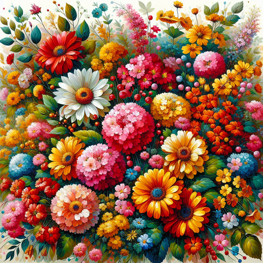 Dreamy Floral Symphony Diamond Painting
