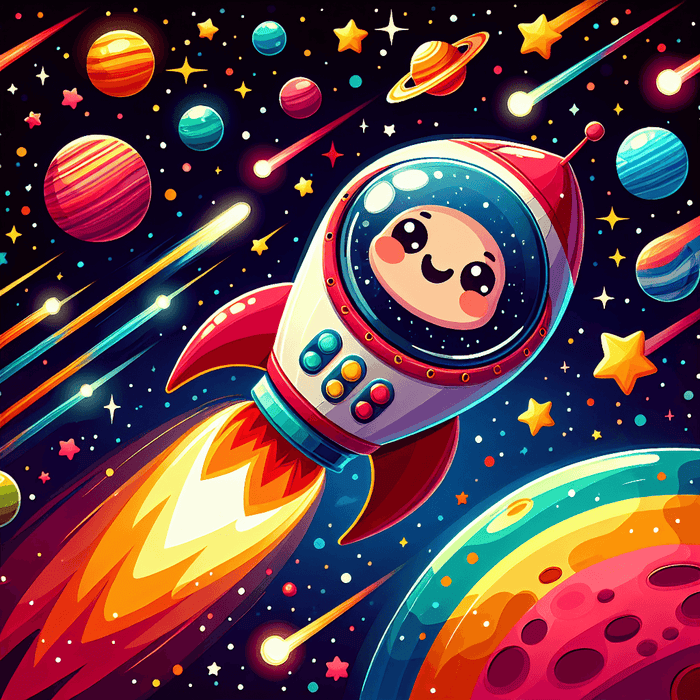 Friendly Space Explorer Paint By Diamonds Art