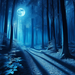 Moonlit Forest Walk Paint By Diamonds