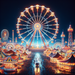 Festive Carnival Lights Diamond Painting