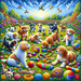 Lovely Puppy Playtime Diamonded Painting Kits