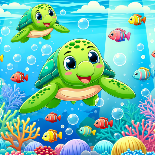 Sunny Sea Turtles Painting Diamond Kit