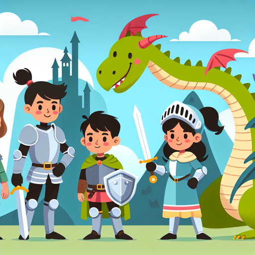 Knights And Dragons Adventure Painting Diamond Kit