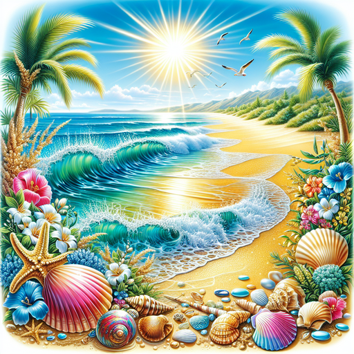 Seaside Serenity Escape Paint By Diamonds Kits