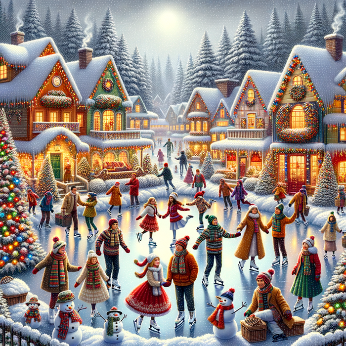 Whimsical Winter Wonderland 5D DIY Paint By Diamond Kit