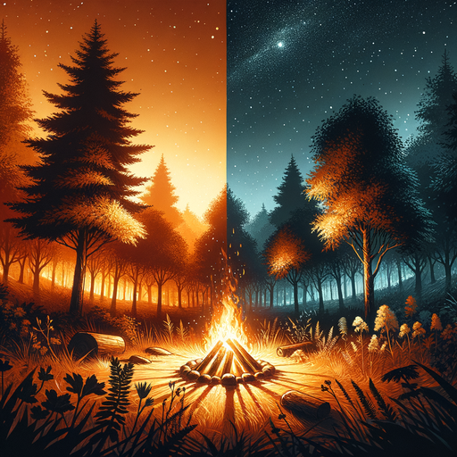 Starlit Campfire Paint By Color