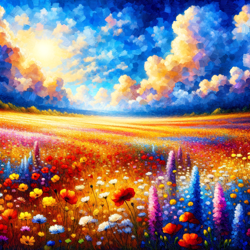 Wildflower Dreamscape Paint By Diamond