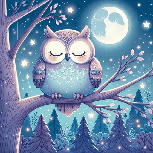 Gentle Night Owls Paint By Diamonds Kits